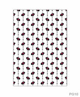 (10 Sheet) A4 Size Paper With Printed Design  - EKC2147
